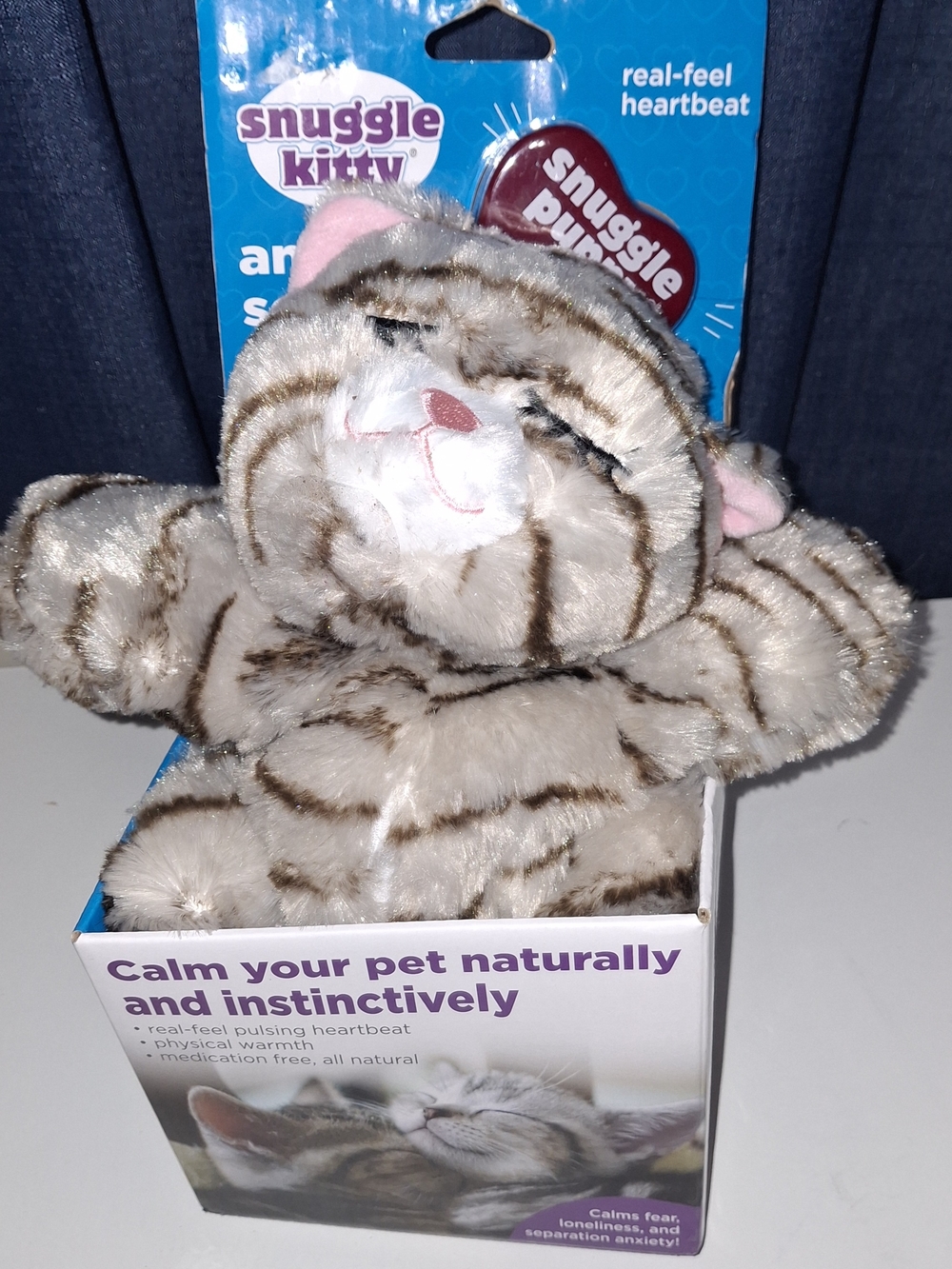 Plush Calming Toy for Cats - Brown/Beige